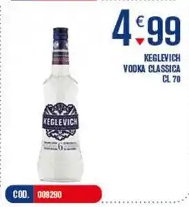 Adhoc Keglevich vodka classica offerta