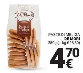 Supermercati Gulliver Paste di meliga DE MORI offerta