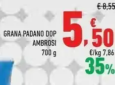 Conad City Ambroi grana padano dop offerta
