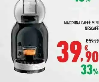 Conad City Nescafe macchina caffe mini offerta