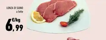 Conad City Lonza di suino a fette offerta