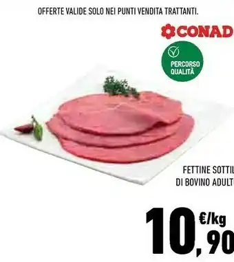 Conad City Conad fettine sottile di bovino adulto offerta