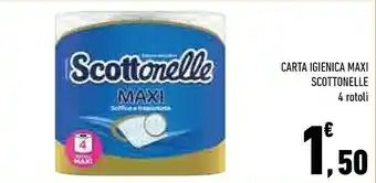 Conad City Scottonelle carta igienica maxi 4 rotoli offerta