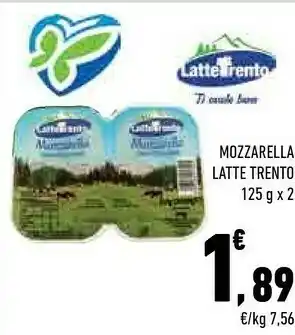 Conad City Latte trento mozzarella offerta