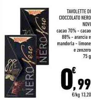 Conad City Tavolette di cioccolato offerta