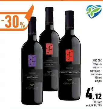 Conad City Vivallis vino doc offerta