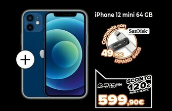 Expert Iphone 12 mini 64gb - blu offerta