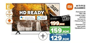Expert Mi tv p1 32 ela4588eu offerta
