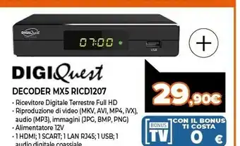 Expert Decoder mx5 ricd1207 offerta