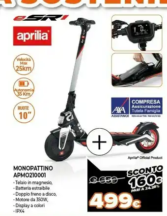 Aprilia esr1 monopattino apmo210001