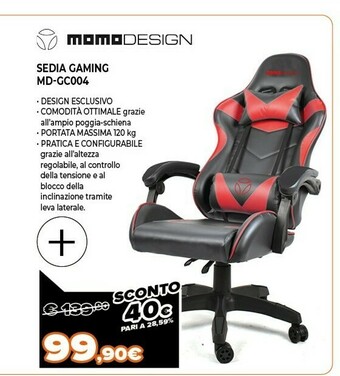Expert Sedia gaming md-gc004 offerta