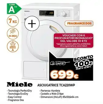 Expert Asciugatrice tca220wp offerta