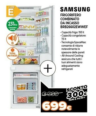 Expert Brb26602eww frigorifero con congelatore da incasso 267 l e bianco offerta