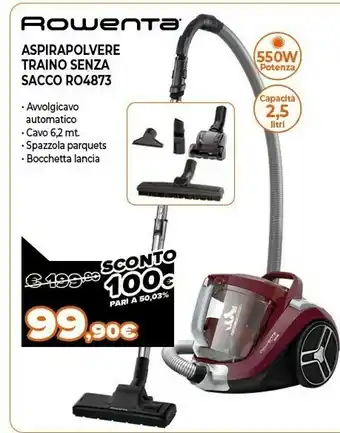Expert Aspirapolvere traino senza sacco ro4873 offerta