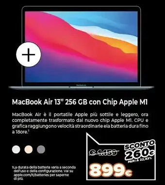 Expert Macbook air 13'' 256 gb con chip m1 offerta