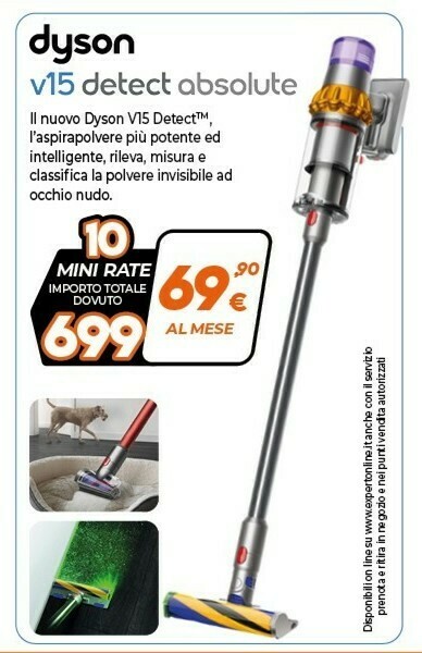 V15 detect absolute nichel, acciaio inossidabile, giallo senza sacchetto  offerta di Expert