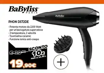 Expert D572de asciuga capelli nero 2200 w offerta