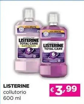 Acqua & Sapone LISTERINE collutorio offerta