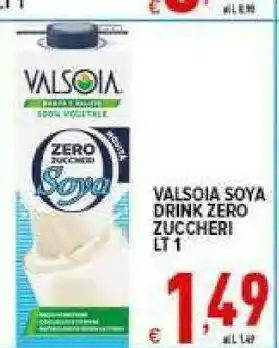 Iper Triscount Soya drink zero zuccheri offerta
