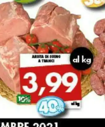 MA Supermercati Arrista di suino a tranci offerta