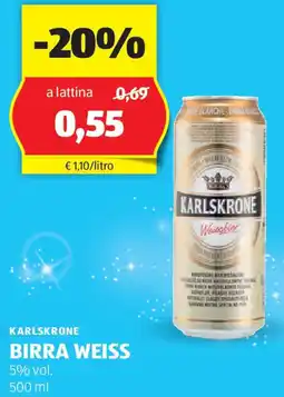 ALDI Karlskrone birra weiss offerta