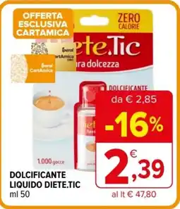 Iperal Dolcificante liquido diete.tic offerta