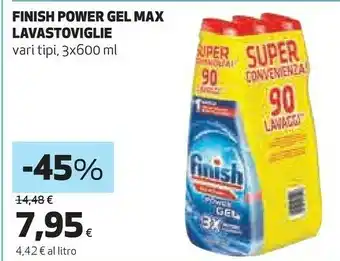 Ipercoop Power gel max lavastoviglie offerta