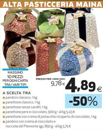 Coop Alta pasticceria maina offerta