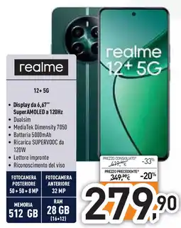Unieuro realme 12 +5G offerta