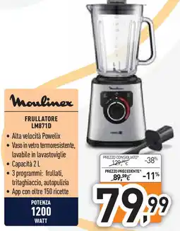 Unieuro Moulinex FRULLATORE LM871D offerta