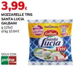 Basko Mozzarelle tris santa lucia GALBANI offerta