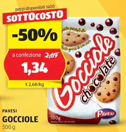 ALDI Pavesi gocciole offerta