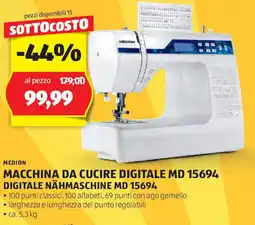 ALDI Medion macchina da cucire digitale md 15694 offerta
