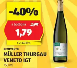 ALDI Remivento müller thurgau veneto igt offerta
