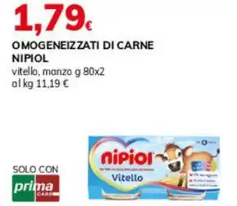 Basko Omogeneizzati di carne NIPIOL offerta