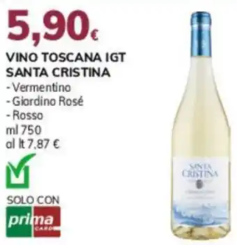Basko VINO TOSCANA IGT SANTA CRISTINA offerta