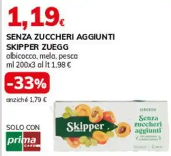 Basko Senza zuccheri aggiunti SKIPPER ZUEGG offerta