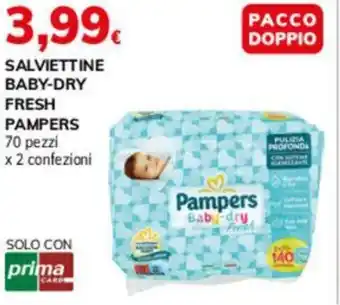 Basko Salviettine baby-dry fresh PAMPERS offerta