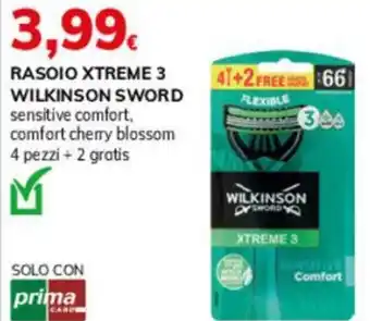 Basko Rasoio xtreme 3 WILKINSON SWORD offerta