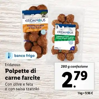 Lidl Eridanous Polpette di carne farcite offerta