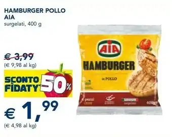 Esselunga Hamburger pollo offerta
