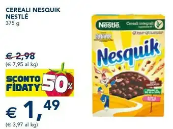 Esselunga Nestlè - cereali nesquik 375 g(ml) offerta