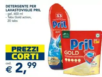 Esselunga Detergente per lavastoviglie gel 600 ml offerta
