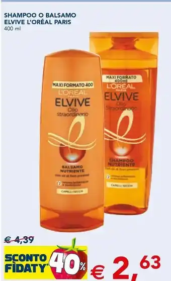 Esselunga Shampoo o balsamo offerta