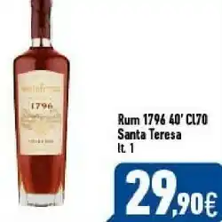 C+C Italmarket Santa teresa rum 1796 40 ci7o offerta