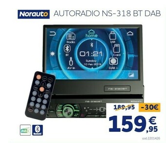 Norauto Autoradio ns - 318 bt dab norauto offerta