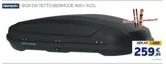 Norauto Box da tetto bermude 400/421l norauto offerta
