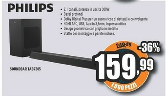 Unieuro Soundbar tab7305 offerta