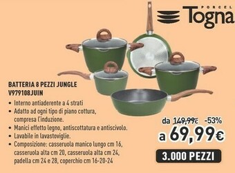 Unieuro Batteria 8 pezzi jungle v979108juin offerta