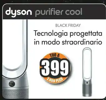 Unieuro Purifier cool 61,5 db 40 w argento, bianco offerta